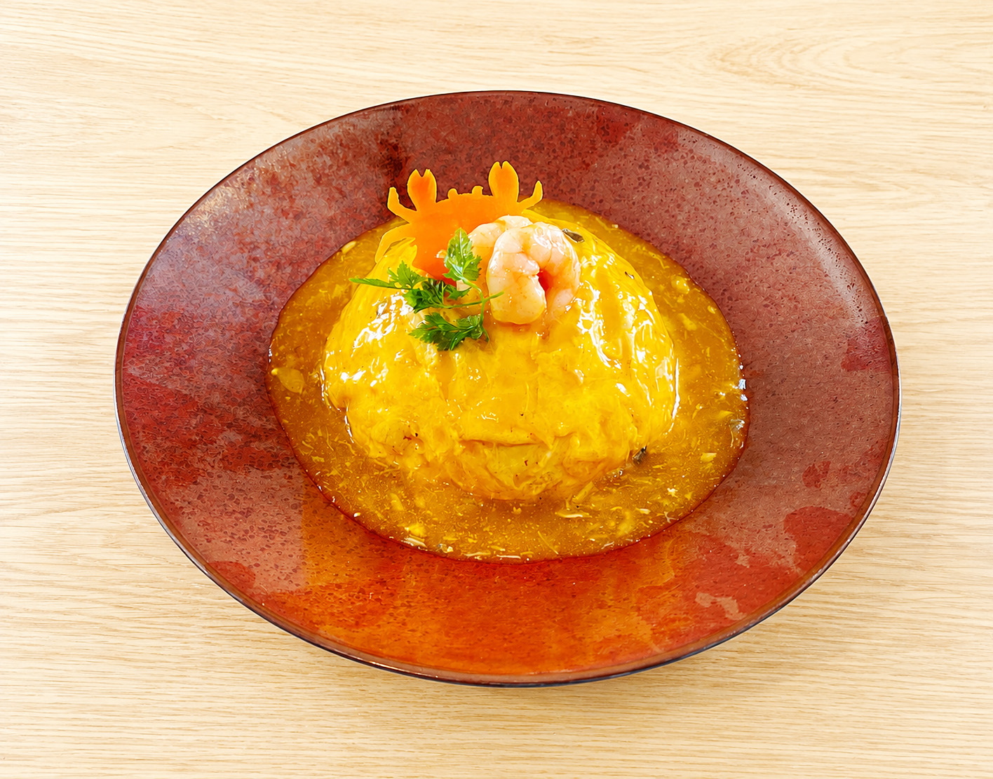 【深川店9月限定】
上海蟹味噌あんかけ
天津飯 写真