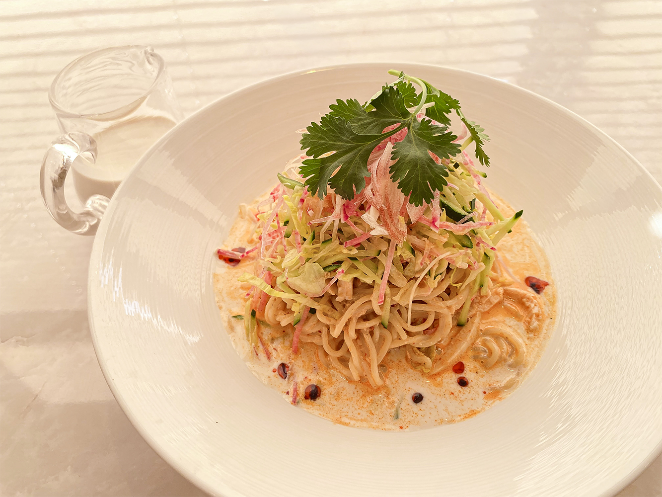 【深川店6月限定】
冷やし担々麺 豆乳ソース 写真